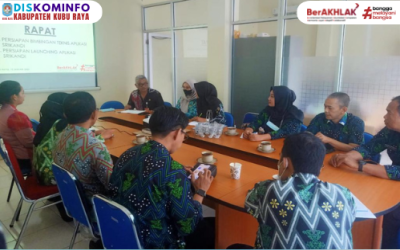Rapat Persiapan Bimtek dan Launching Aplikasi SRIKANDI di Lingkungan Pemerintah Daerah Kabupaten Kubu Raya