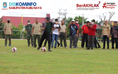 Opening Ceremony Turnamen Sepak Bola Se-Kalbar Sujiwo CUP II dibuka langsung oleh Wakil Bupati Kubu Raya